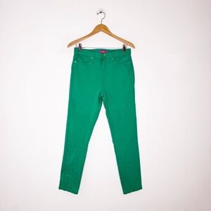 Lilly Pulitzer Green Skinny Jeans Size 8 Stretch Cotton